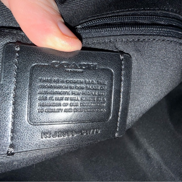 Coach Marlon Colorblock Signature Shoulder/Crossbody Bag in Brown and Black - Picture 5 of 5